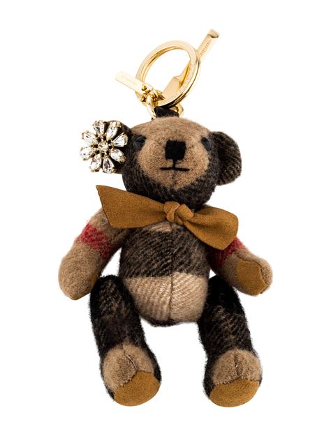 burberry bear key chain fluffy|burberry teddy bear keychain.